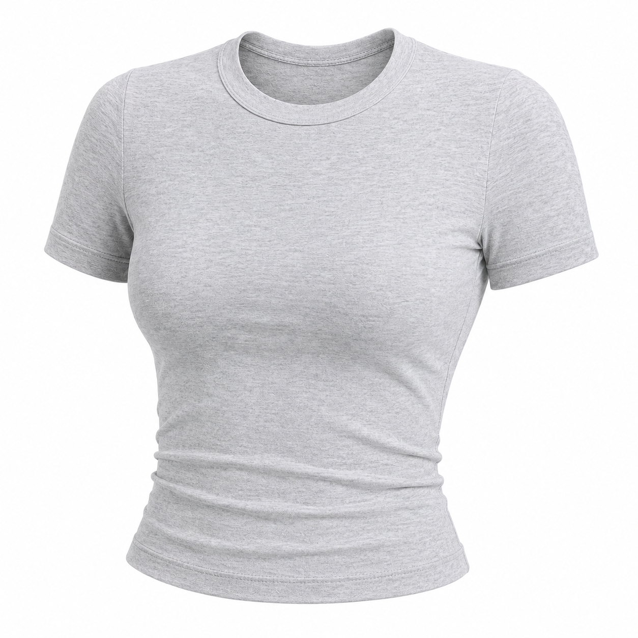 Flash Sale Women's 3-Piece Slim-Fit Crop T-Shirt Matching Tops Set 8 Pack - white_bg