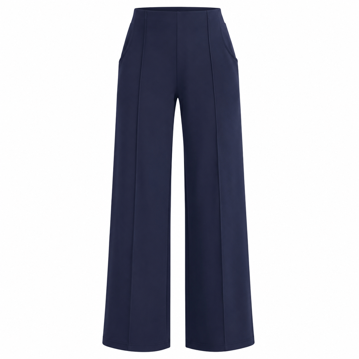 Flash Sale G4Free Wide Leg Pants for Women High Waisted Soft Stretchy with Pockets 8 Pack - single_white_bg_blue