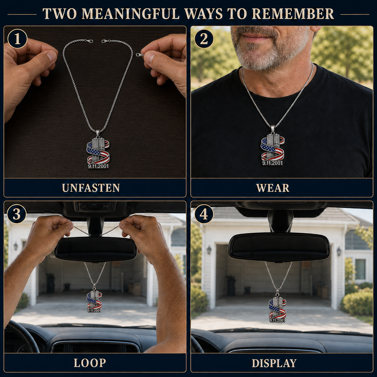 🔥49% Off Last Day -Never Forget 9.11.2001 Memorial Pendant – A Tribute You Can Carry Every Day