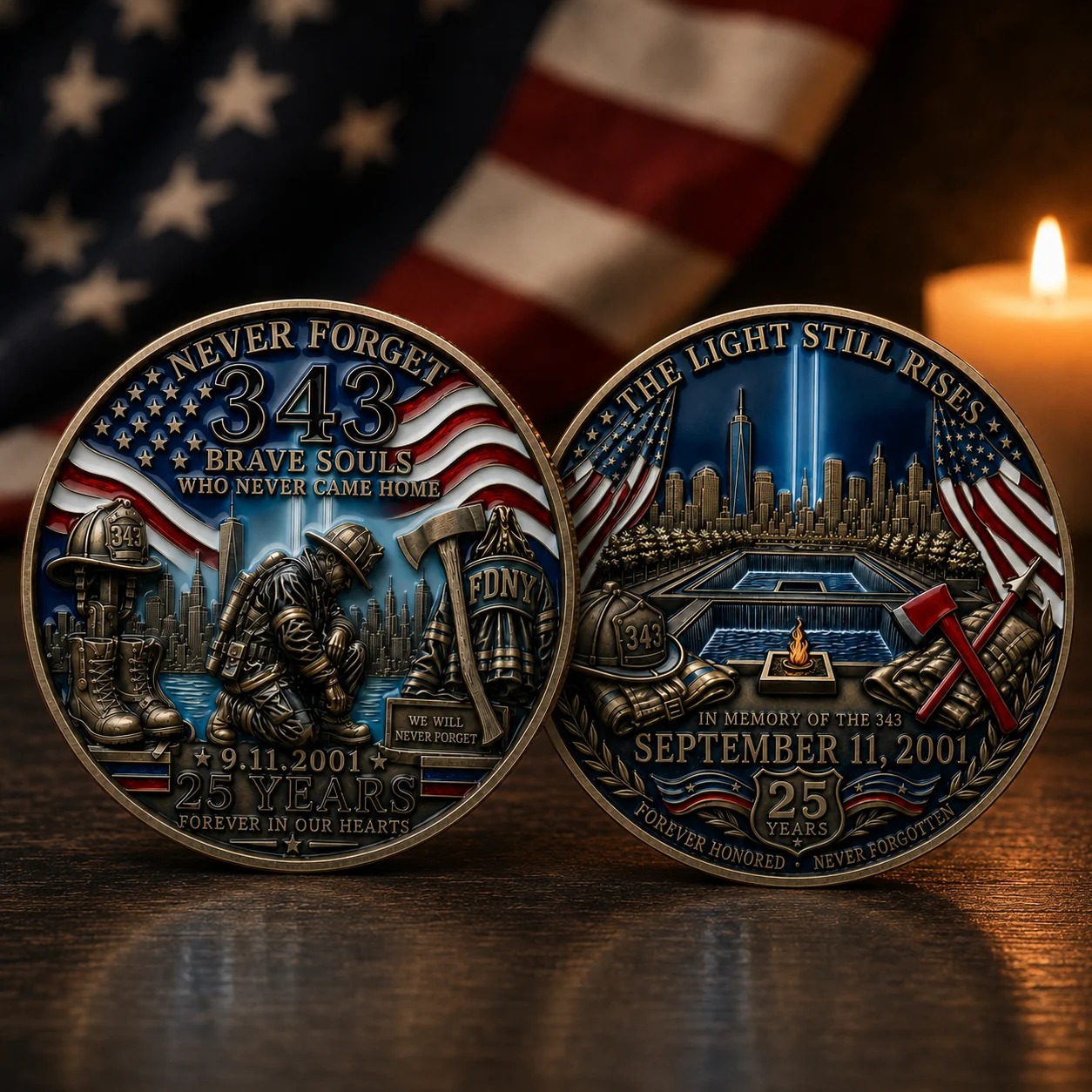 🔥49% Off Last Day -us 9/11 Never Forget 2001-2026 Honor Cap T Free Memorial Coin With Every Cap Purchase