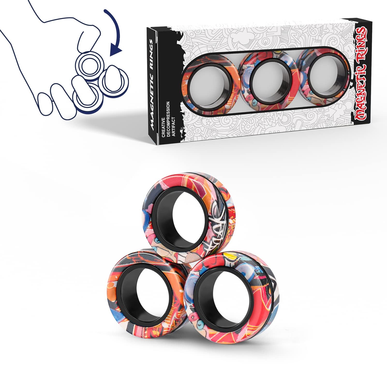 Magnetic Rings Fidget Toy