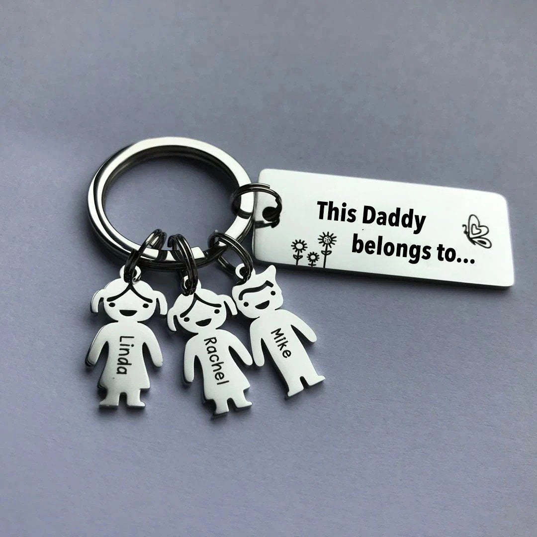 Father's Day🎁 Personalized Family Name Keychain