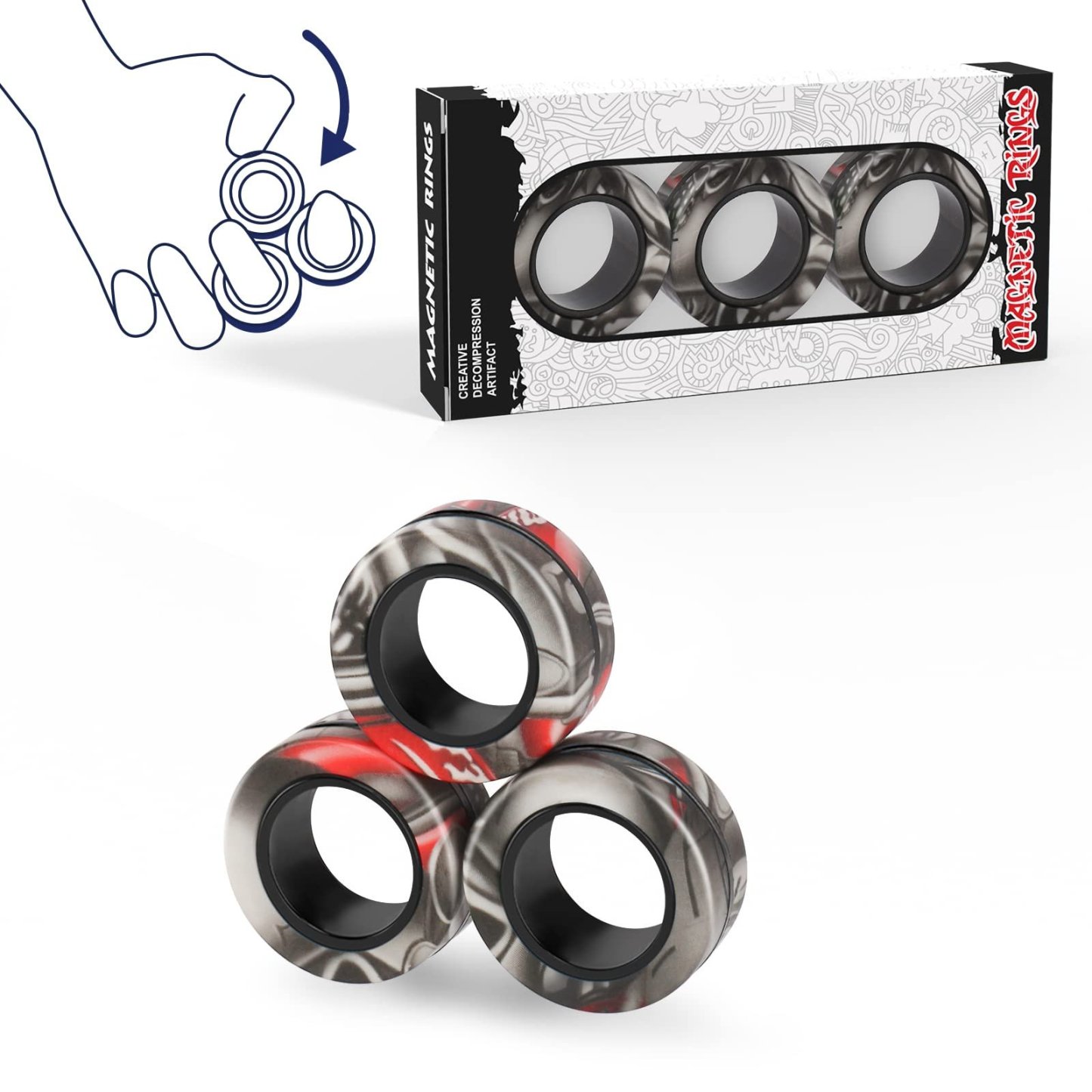 Magnetic Rings Fidget Toy