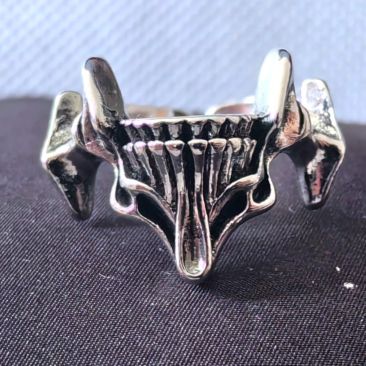 🔥Hot Sale 50% OFF🔥Chiba Skull Ghost Face 2-In-1 Single Ring Trendy Ring