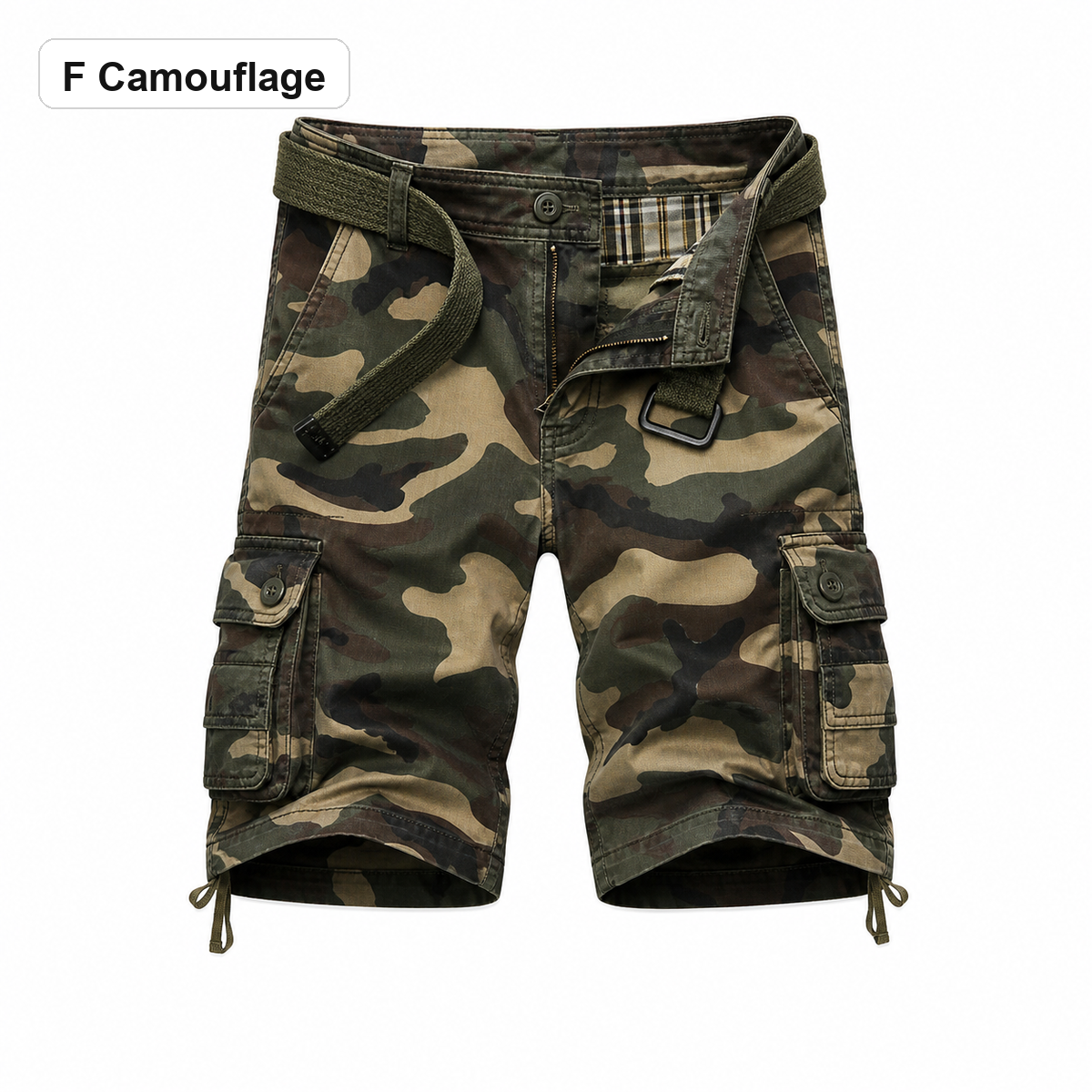 Men's 8-Pack Camouflage Casual Shorts - F Camouflage