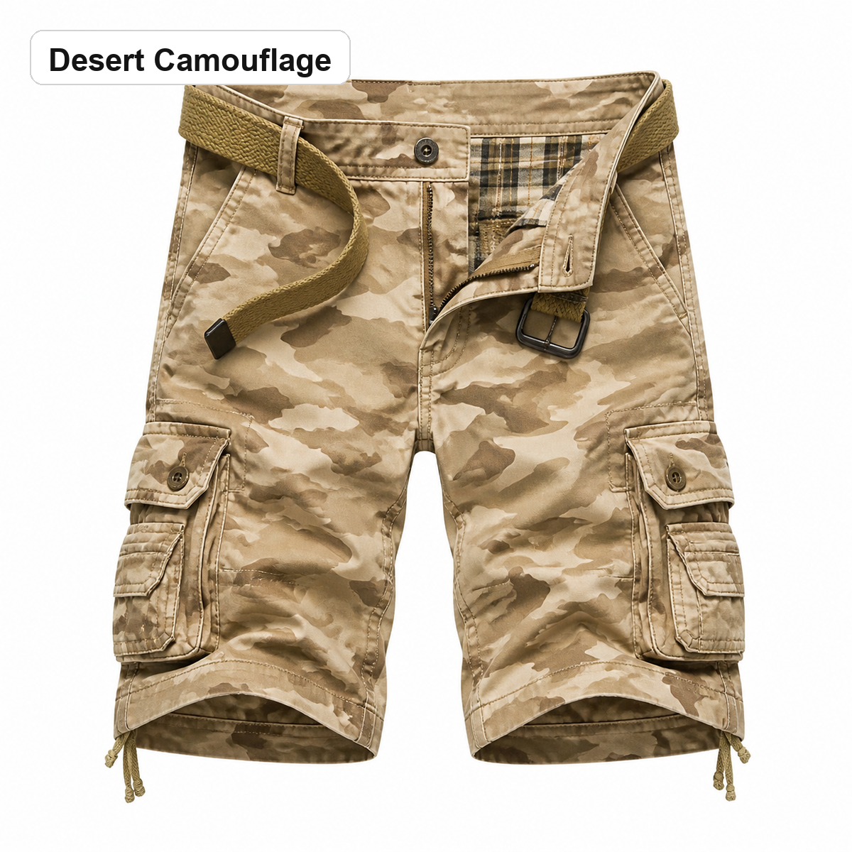 Men's 8-Pack Camouflage Casual Shorts - Desert Camouflage