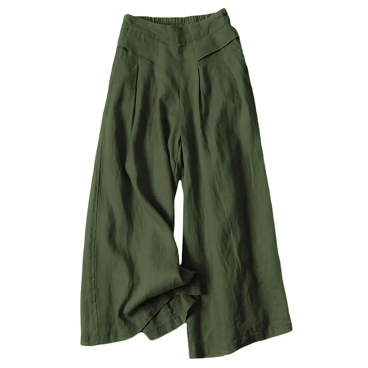 🔥Summer sale Women's Cotton Linen Culottes Pants