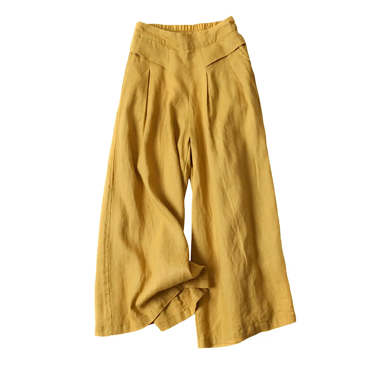 🔥Summer sale Women's Cotton Linen Culottes Pants