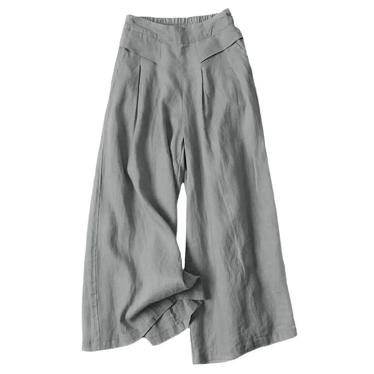🔥Summer sale Women's Cotton Linen Culottes Pants