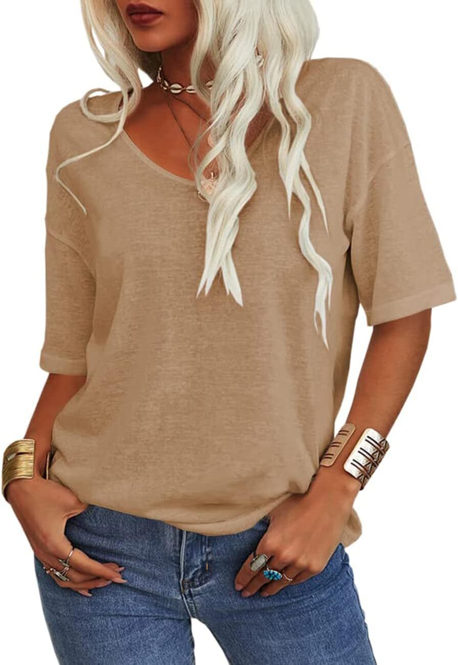 FINAL SALE⚡8 Packs for $23.86⚡ - Summer Casual Half Sleeve T-shirt Basic Tops (Multiple Colors)