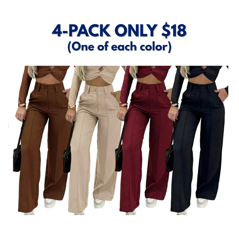 Women's Simple Wide-Leg Pants