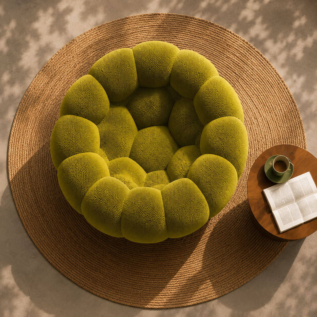 NLFZEK Bubble Floor Sofa – Plush 1-Seat Lounge Chair, Cozy Modern Accent Sofa for Living Room & Bedroom