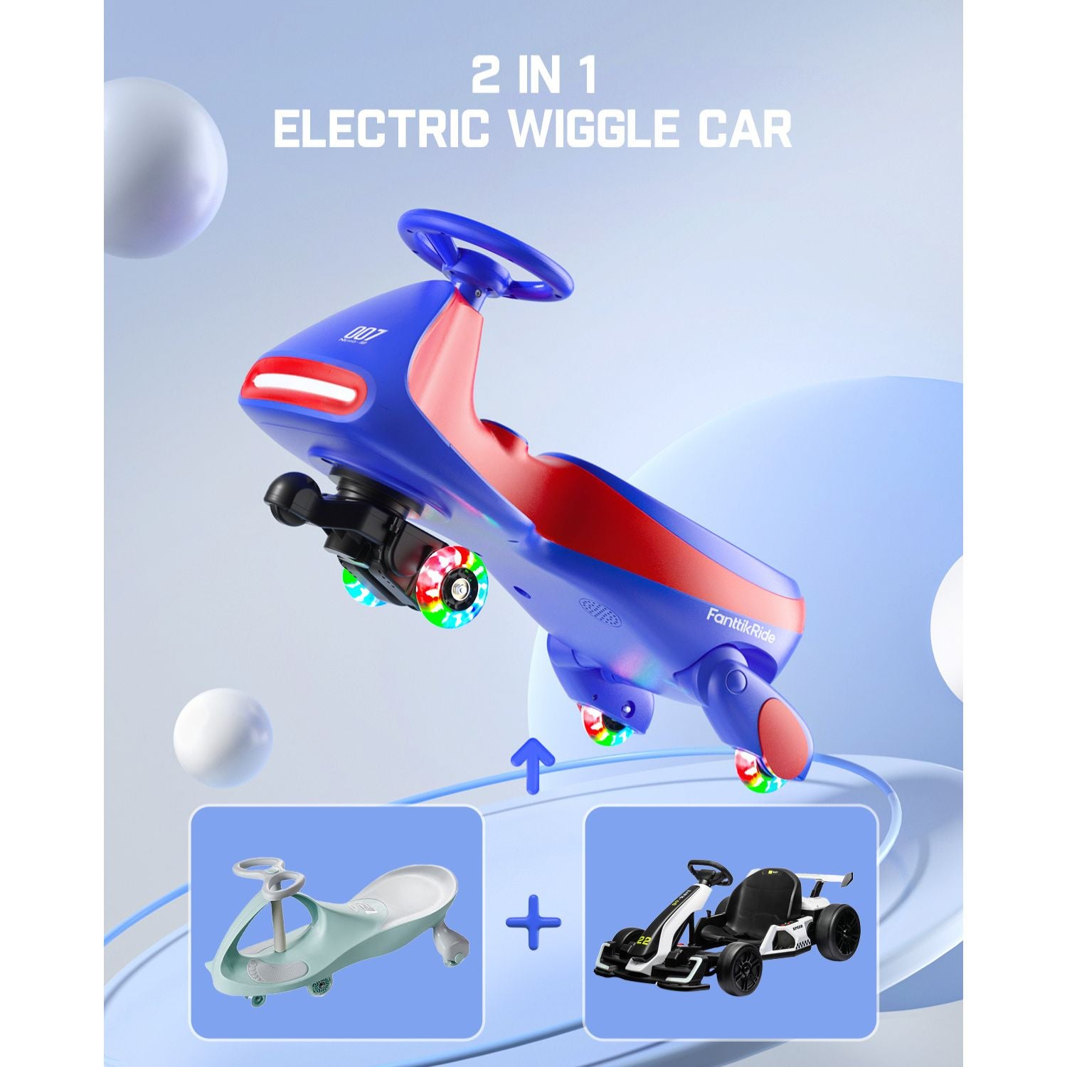 FanttikRide N7 Pro wiggle car - Electric and manual riding modes