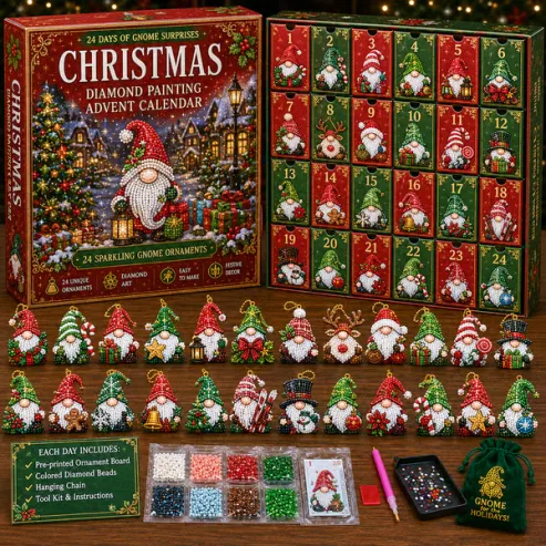 Christmas 24-day calendar and kit contents