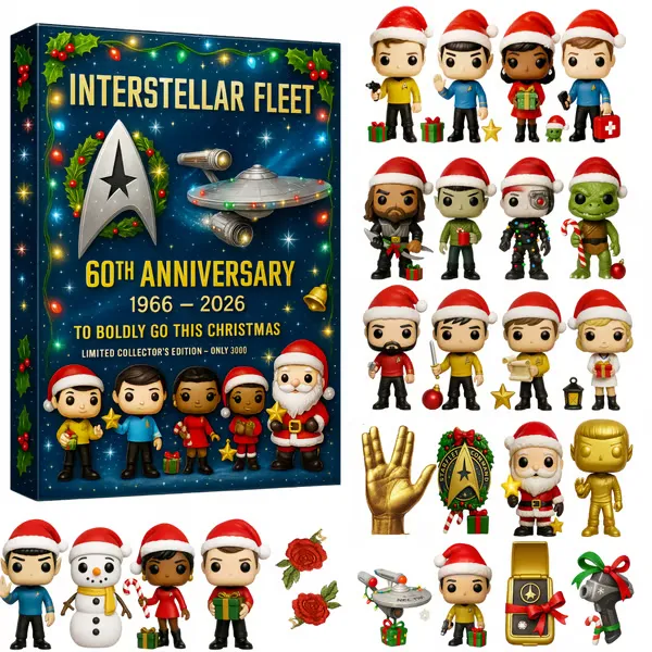 Space-themed advent calendar and miniature contents