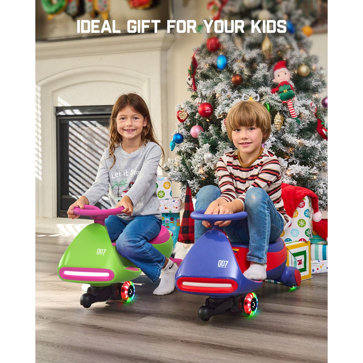 FanttikRide N7 Pro wiggle car - Grape Green holiday scene