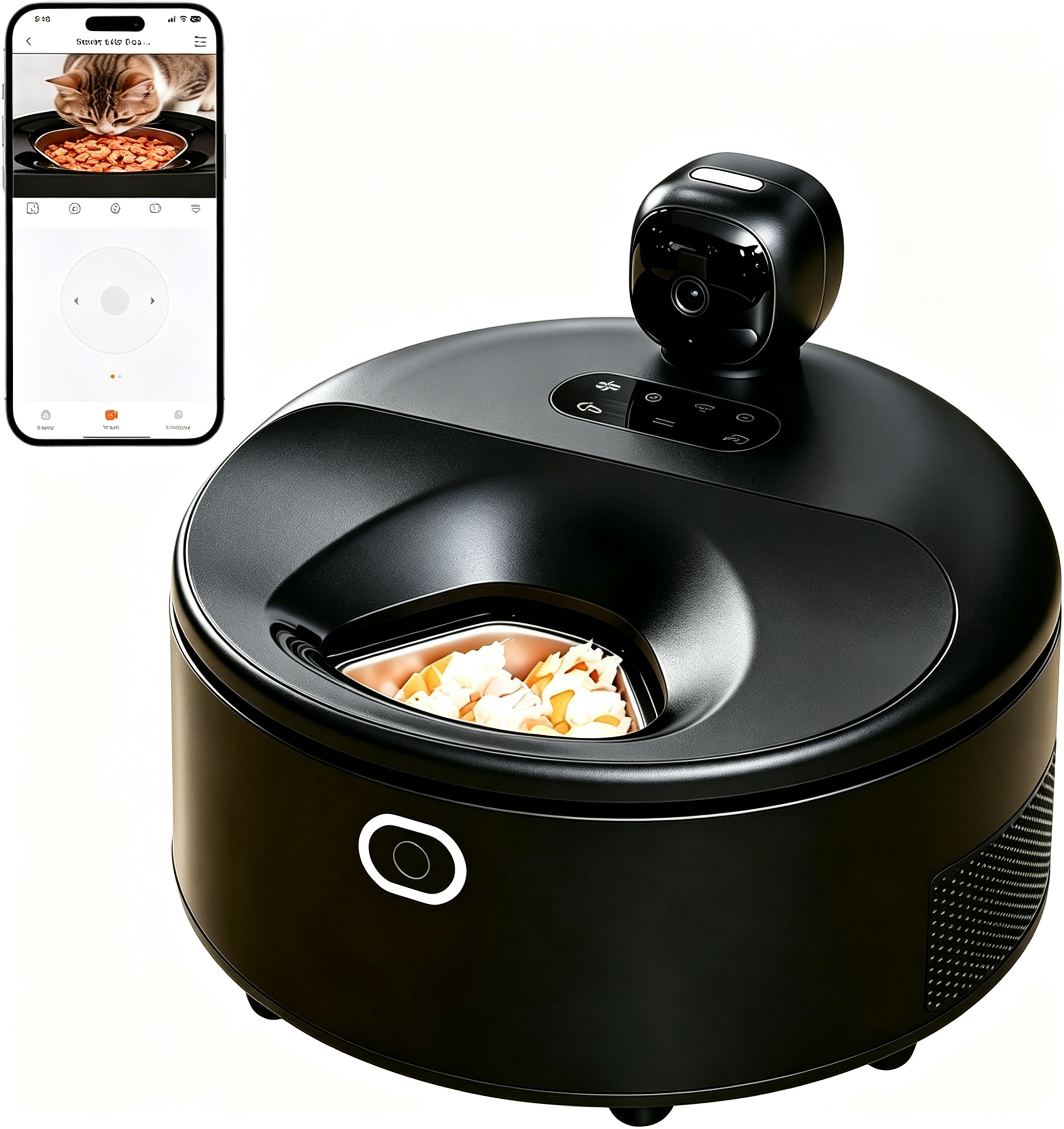 Wet Food Automatic Cat Feeder with Camera