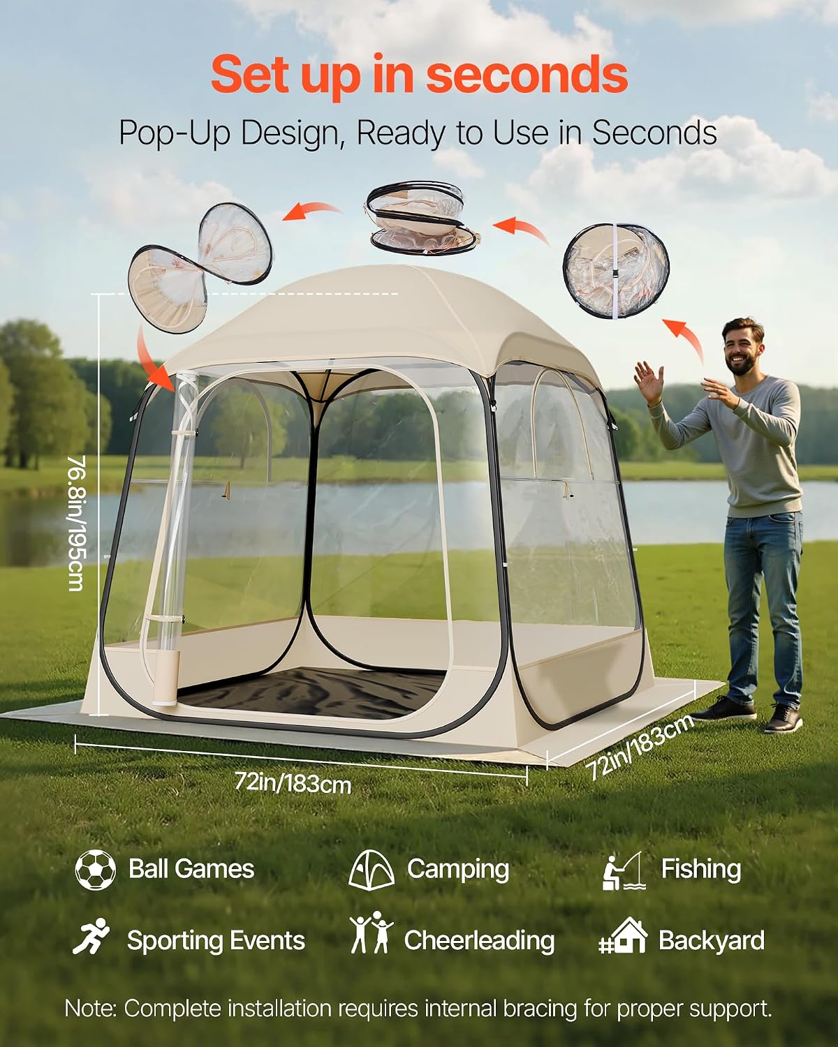 Pop up Sports Tent