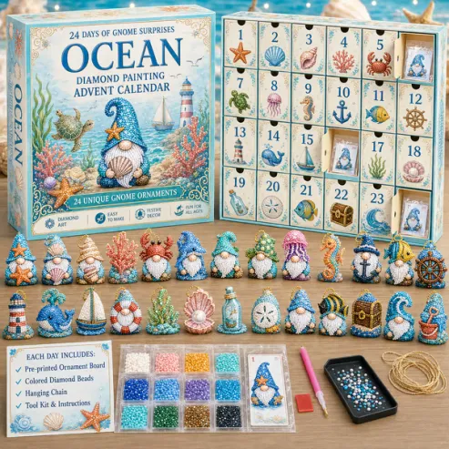 Ocean 24-day calendar and kit contents