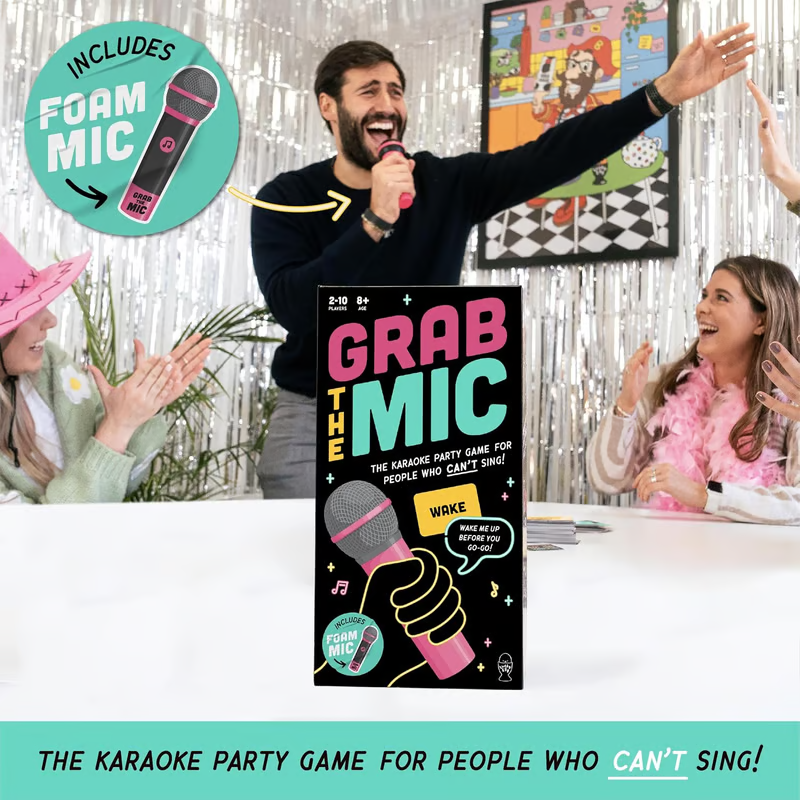 Grab The Mic Karaoke Game - Hilarious Fun for the Whole Family