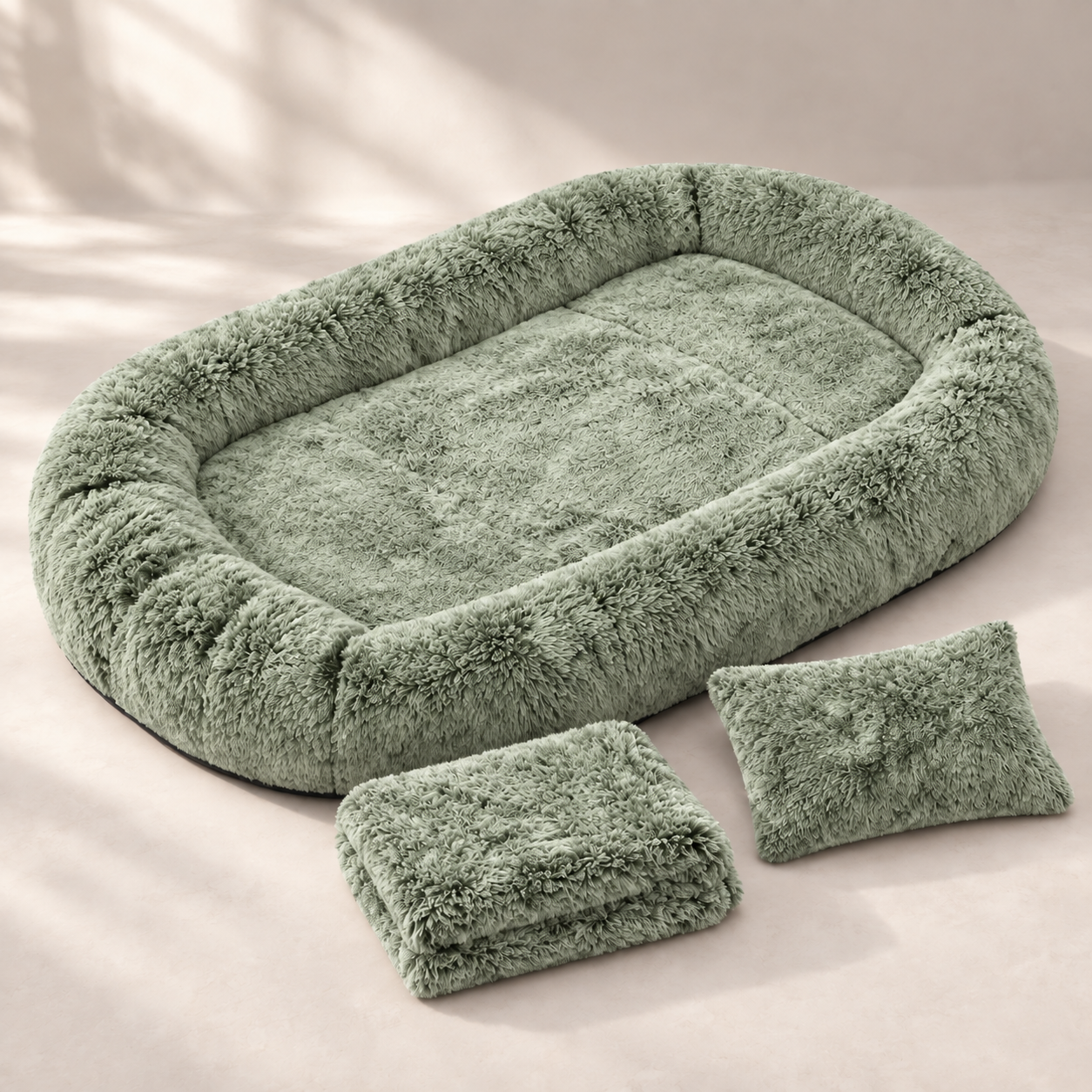 Extra-large memory foam human and dog bed product image 14