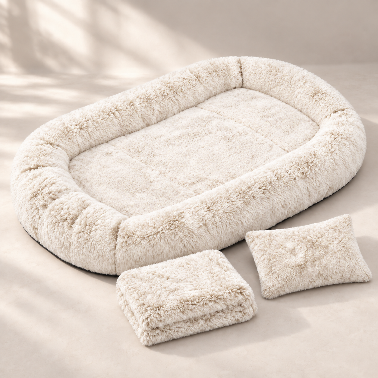 Extra-large memory foam human and dog bed product image 10