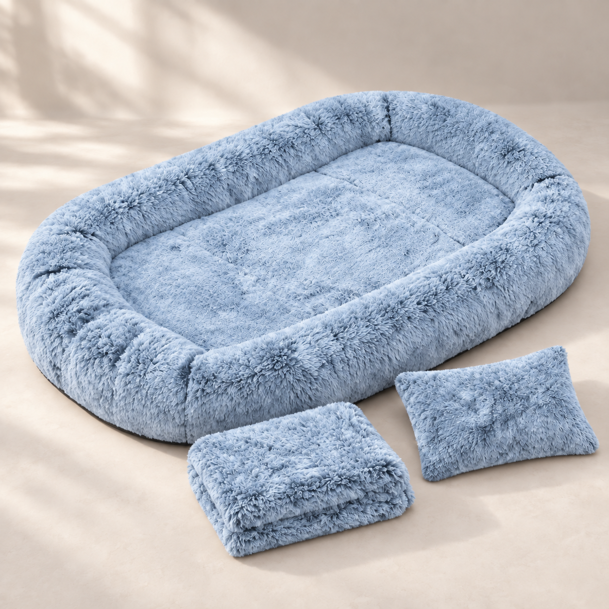 Extra-large memory foam human and dog bed product image 12