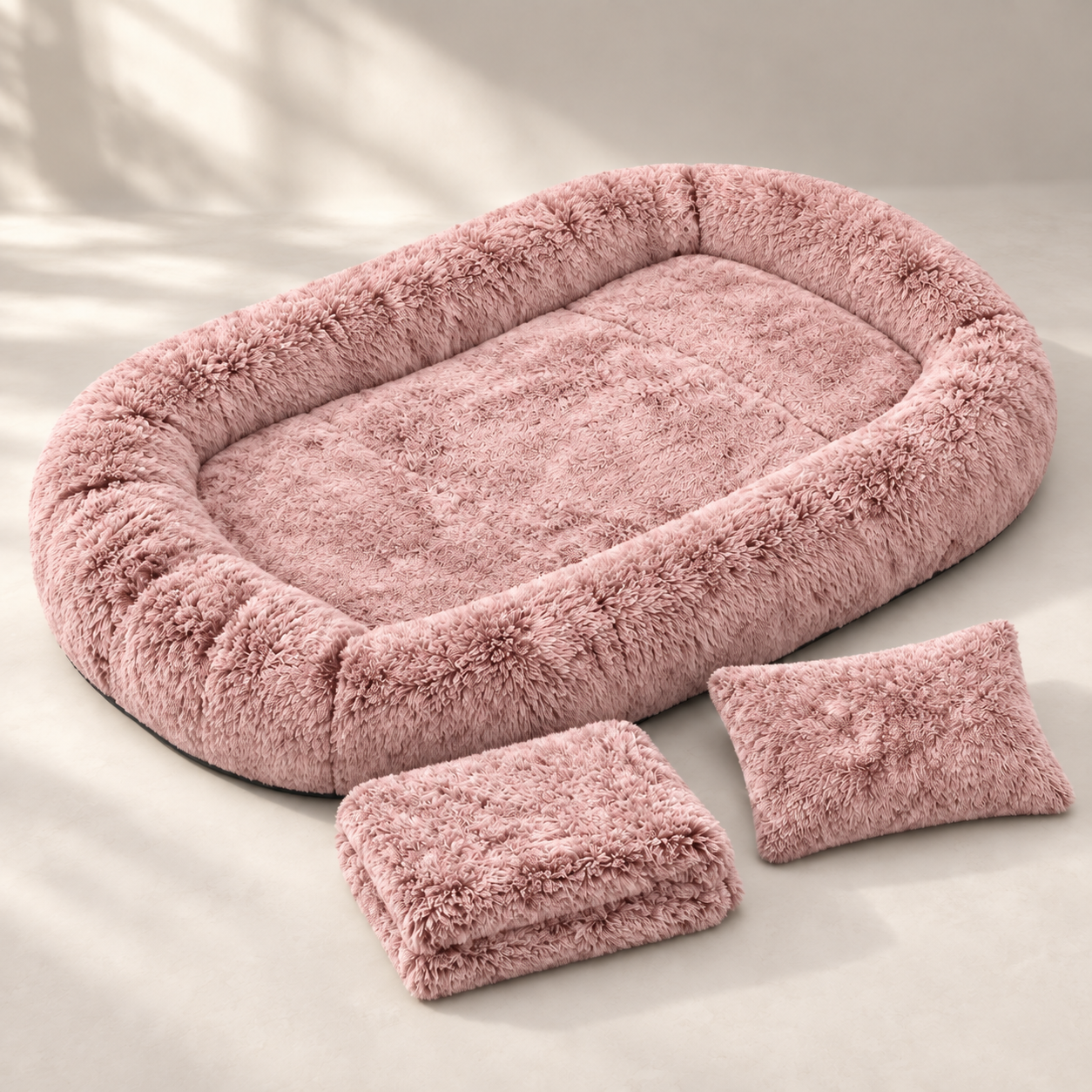 Extra-large memory foam human and dog bed product image 13