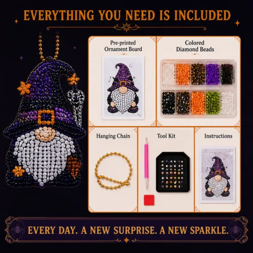 Gnome Diamond Painting Advent Calendar – 5 Themes