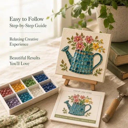 Watering Can Mosaic Art Kit