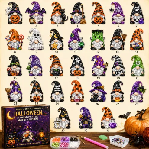 Gnome Diamond Painting Advent Calendar – 5 Themes