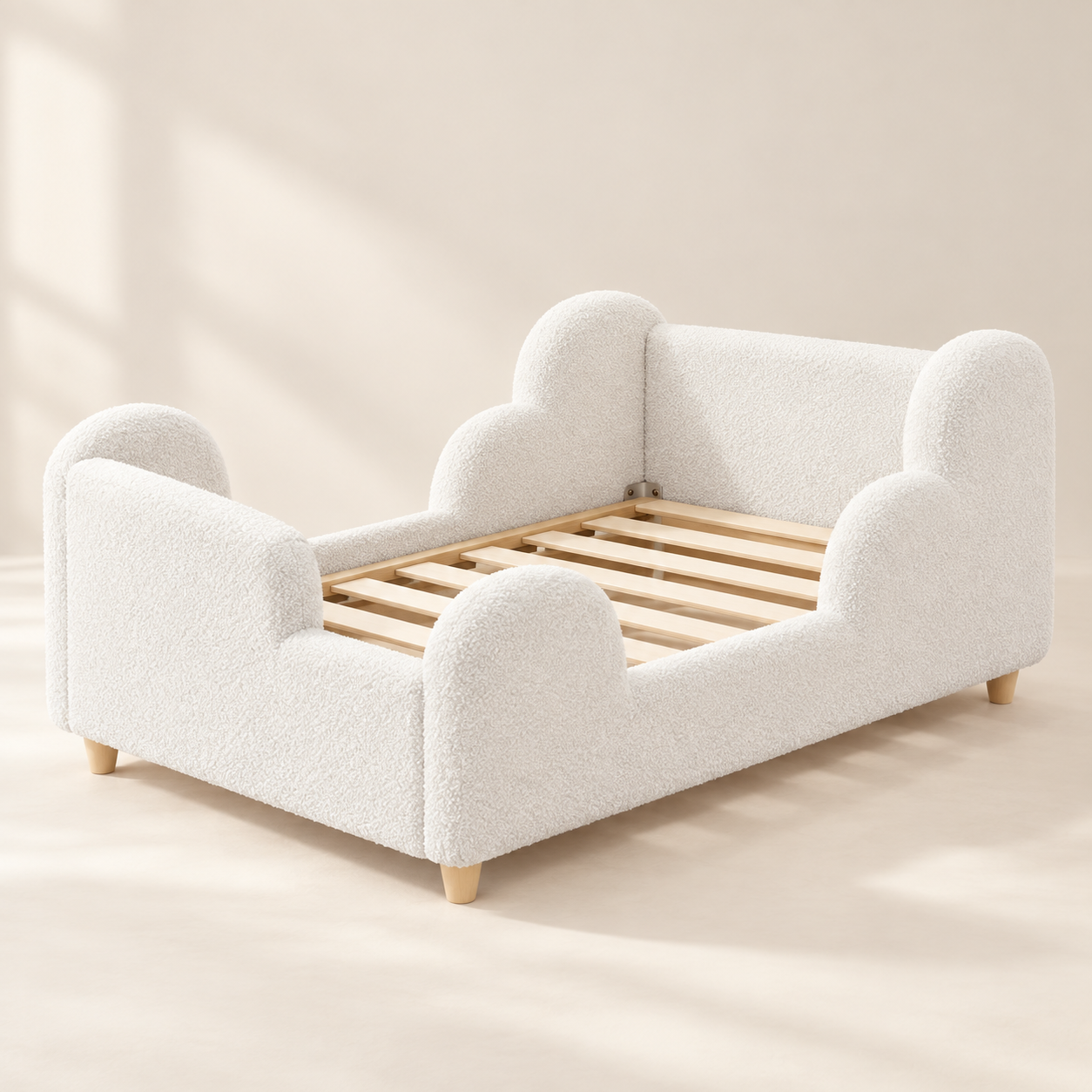 Soft Boucle Toddler Bed Frame — original gallery image 1