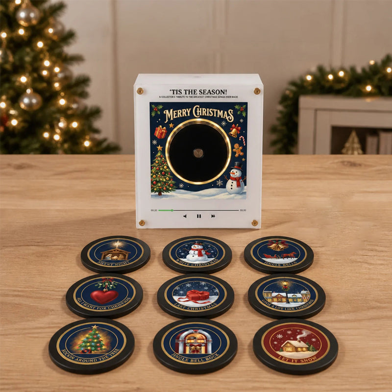🎄Christmas Music Refrigerator Stickers | 9 Classic Christmas Songs Interactive Holiday Decor