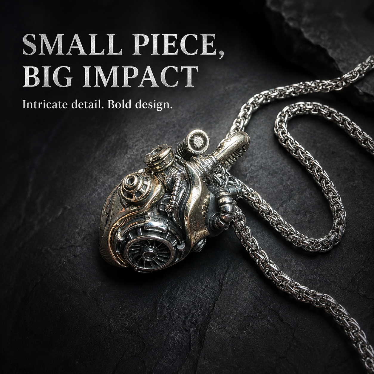 ⚙️ Mechanical Heart Pendant