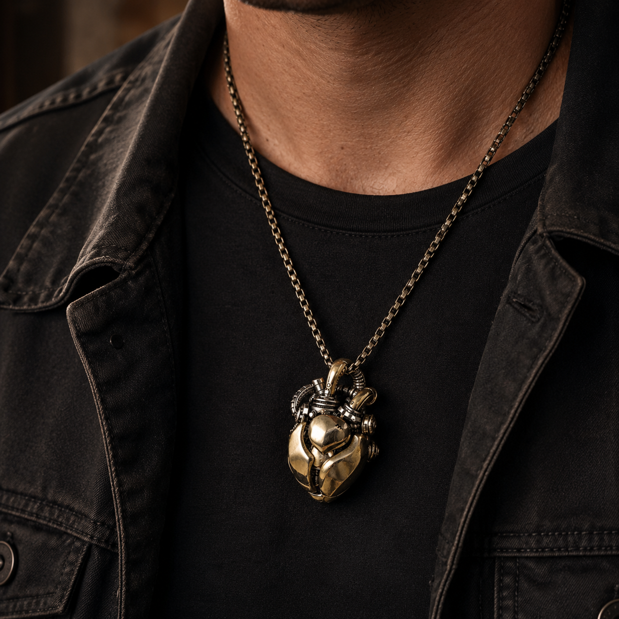 ⚙️ Mechanical Heart Pendant