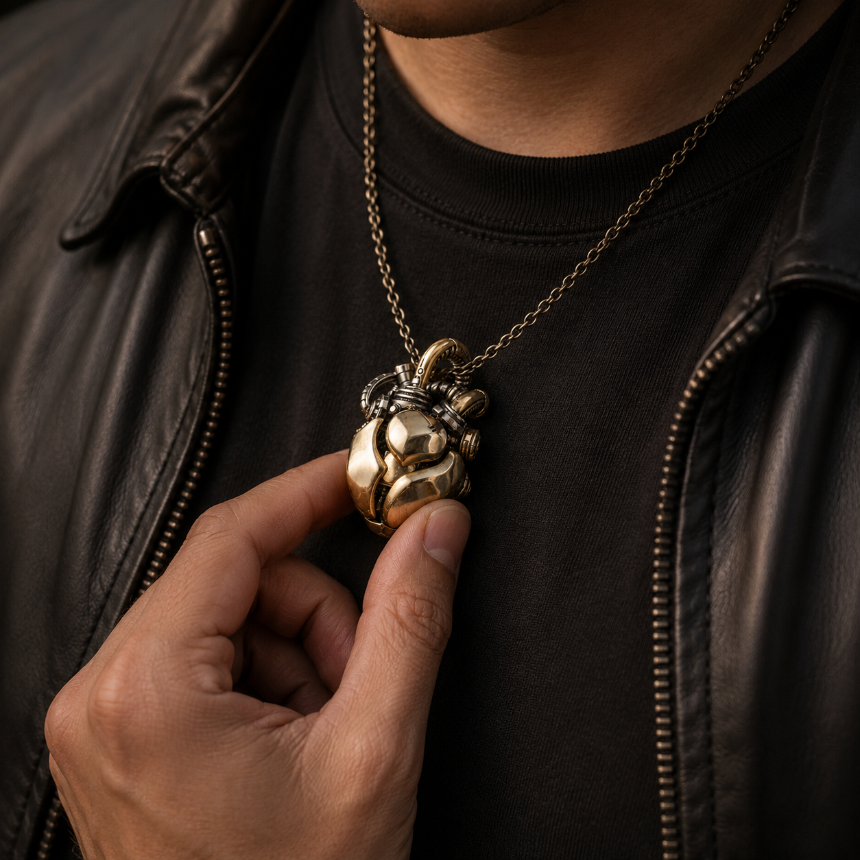 ⚙️ Mechanical Heart Pendant