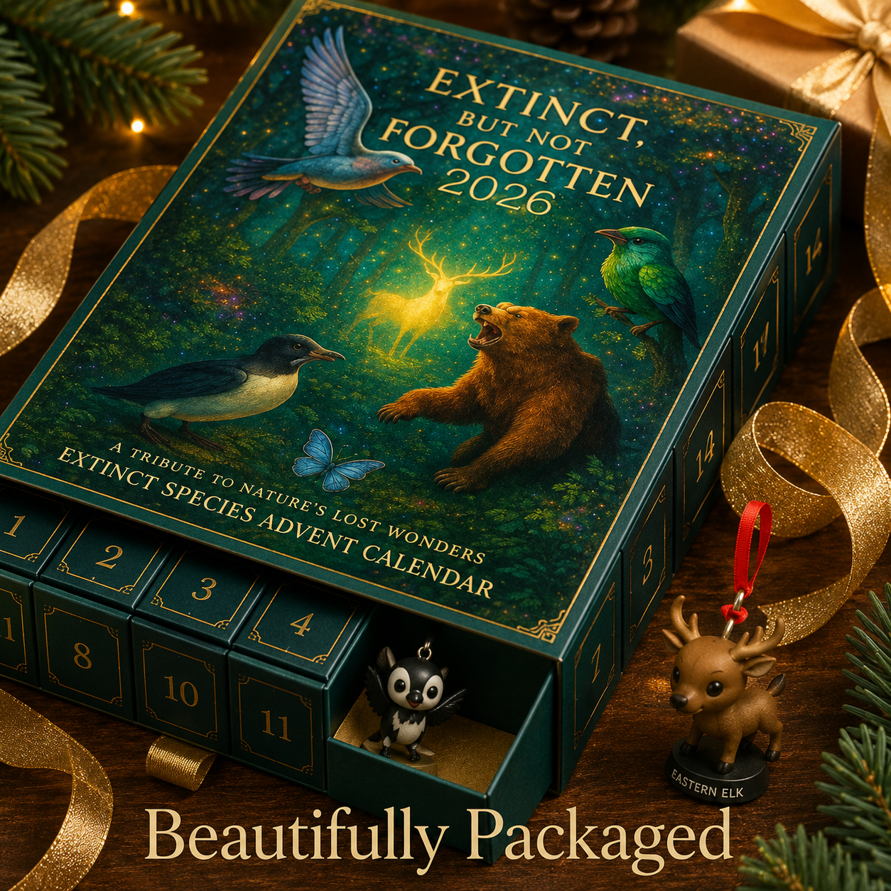 🦉✨Extinct Species Christmas Ornament Advent Calendar 🦉✨