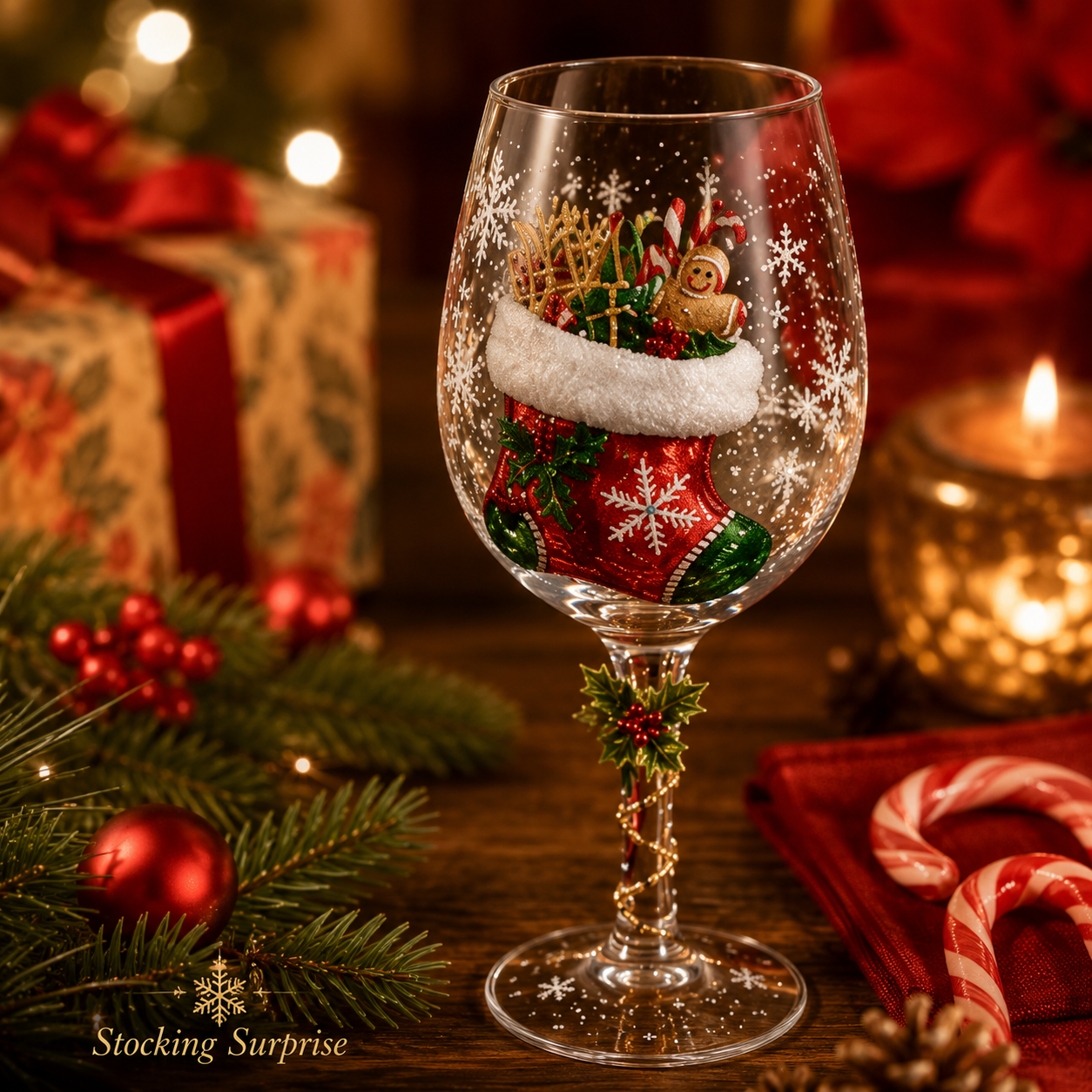6-Piece Christmas Wine Glass Gift Set 🎄🥂