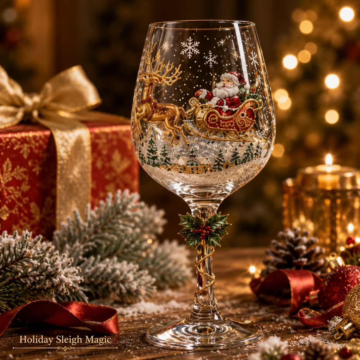 6-Piece Christmas Wine Glass Gift Set 🎄🥂