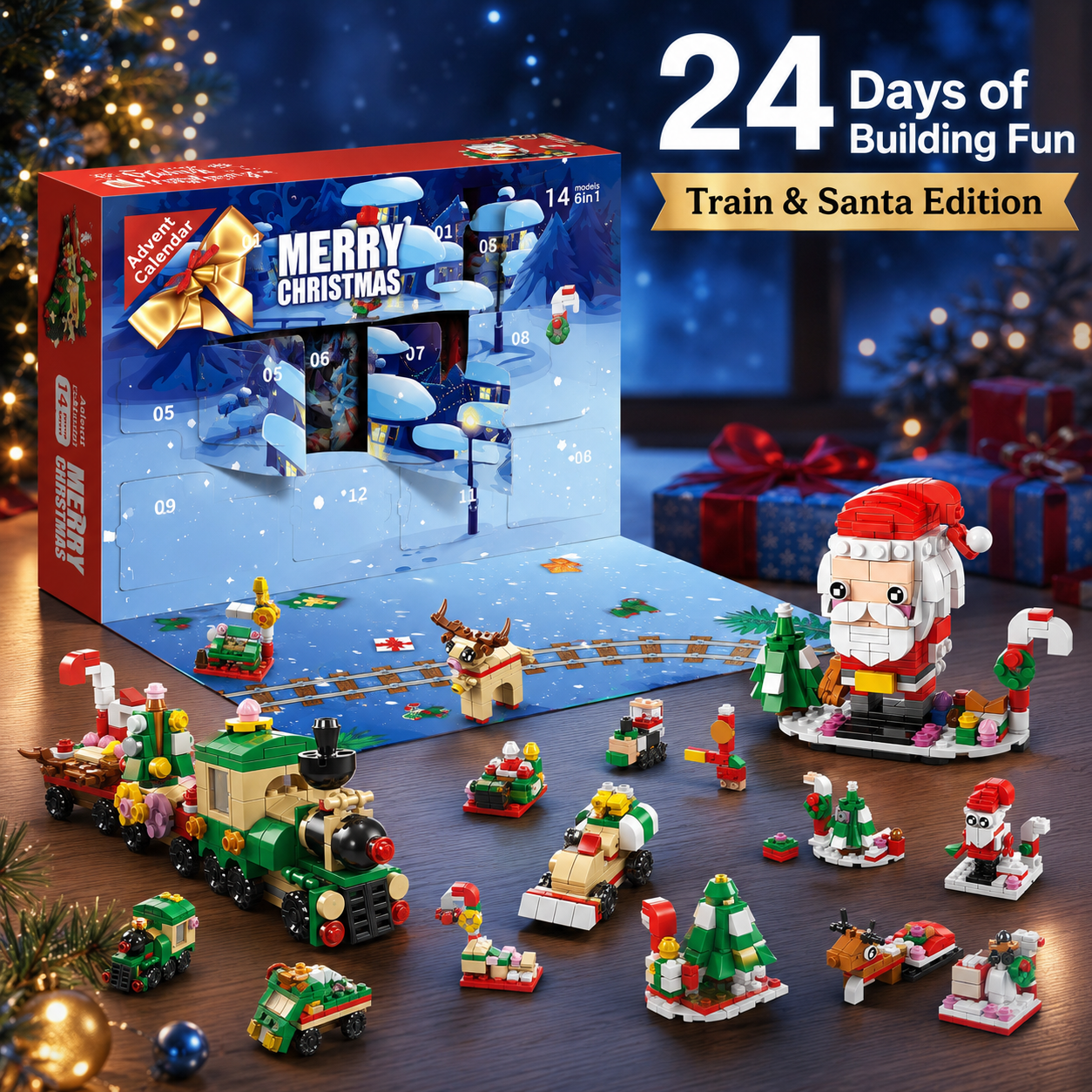 24-Day Christmas Building Block Advent Calendar 🎄🧱