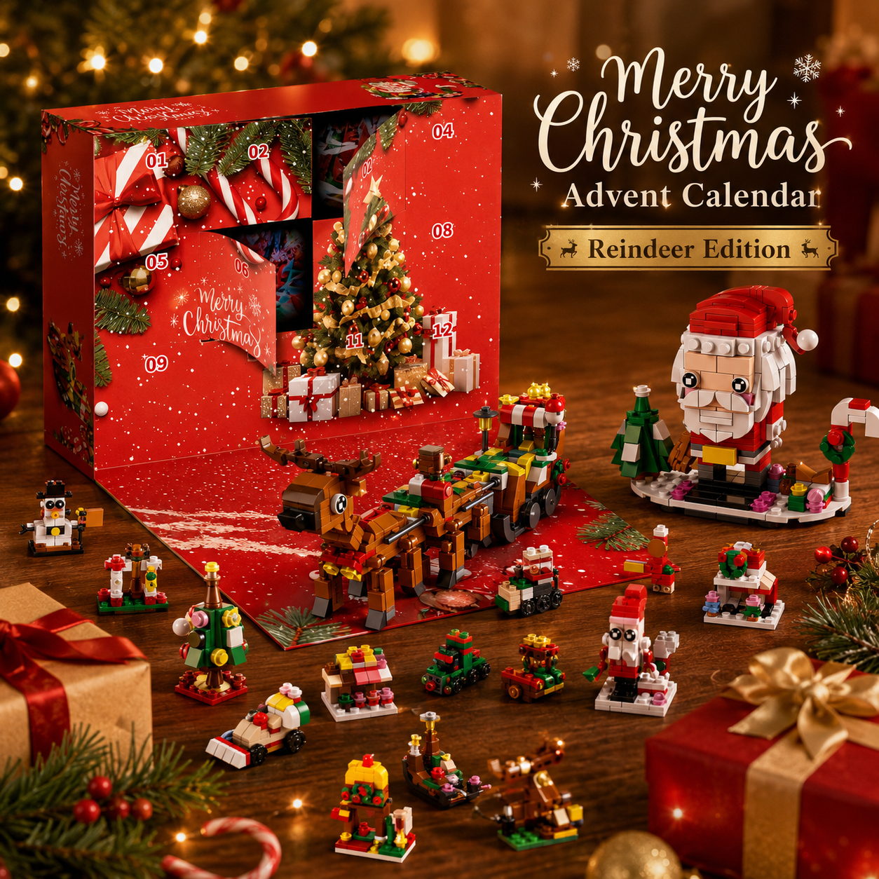 24-Day Christmas Building Block Advent Calendar 🎄🧱