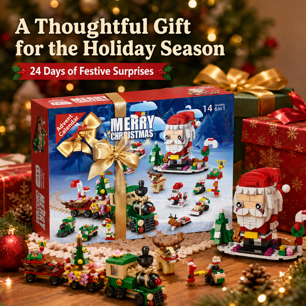 24-Day Christmas Building Block Advent Calendar 🎄🧱