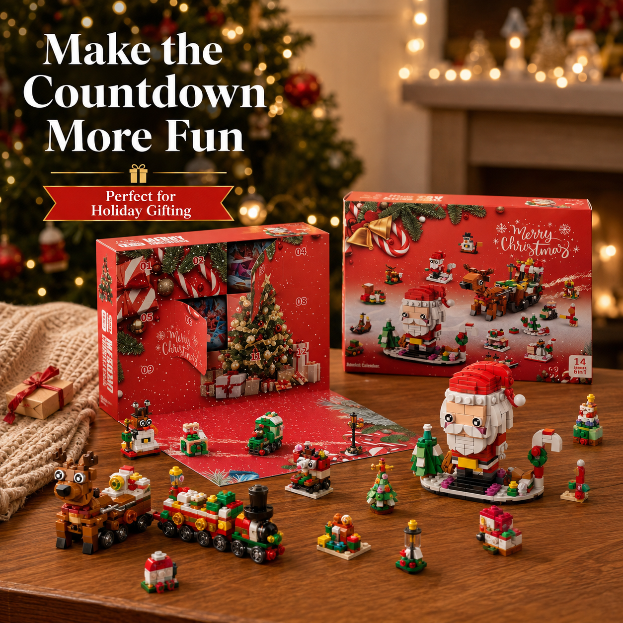 24-Day Christmas Building Block Advent Calendar 🎄🧱