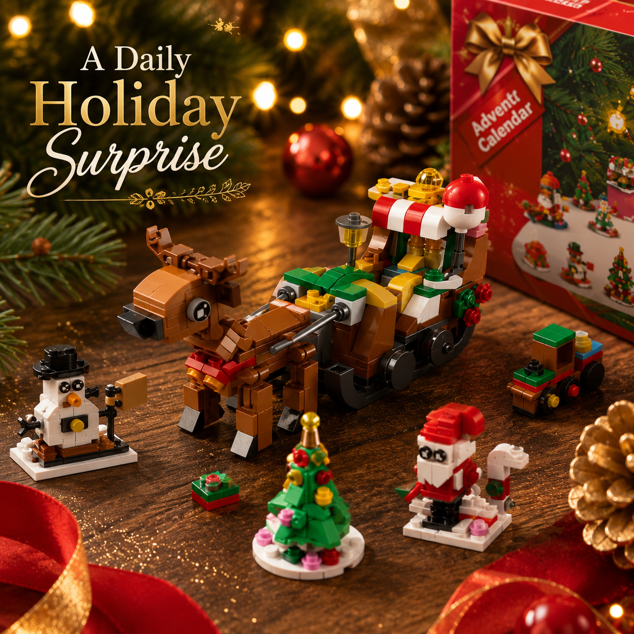 24-Day Christmas Building Block Advent Calendar 🎄🧱