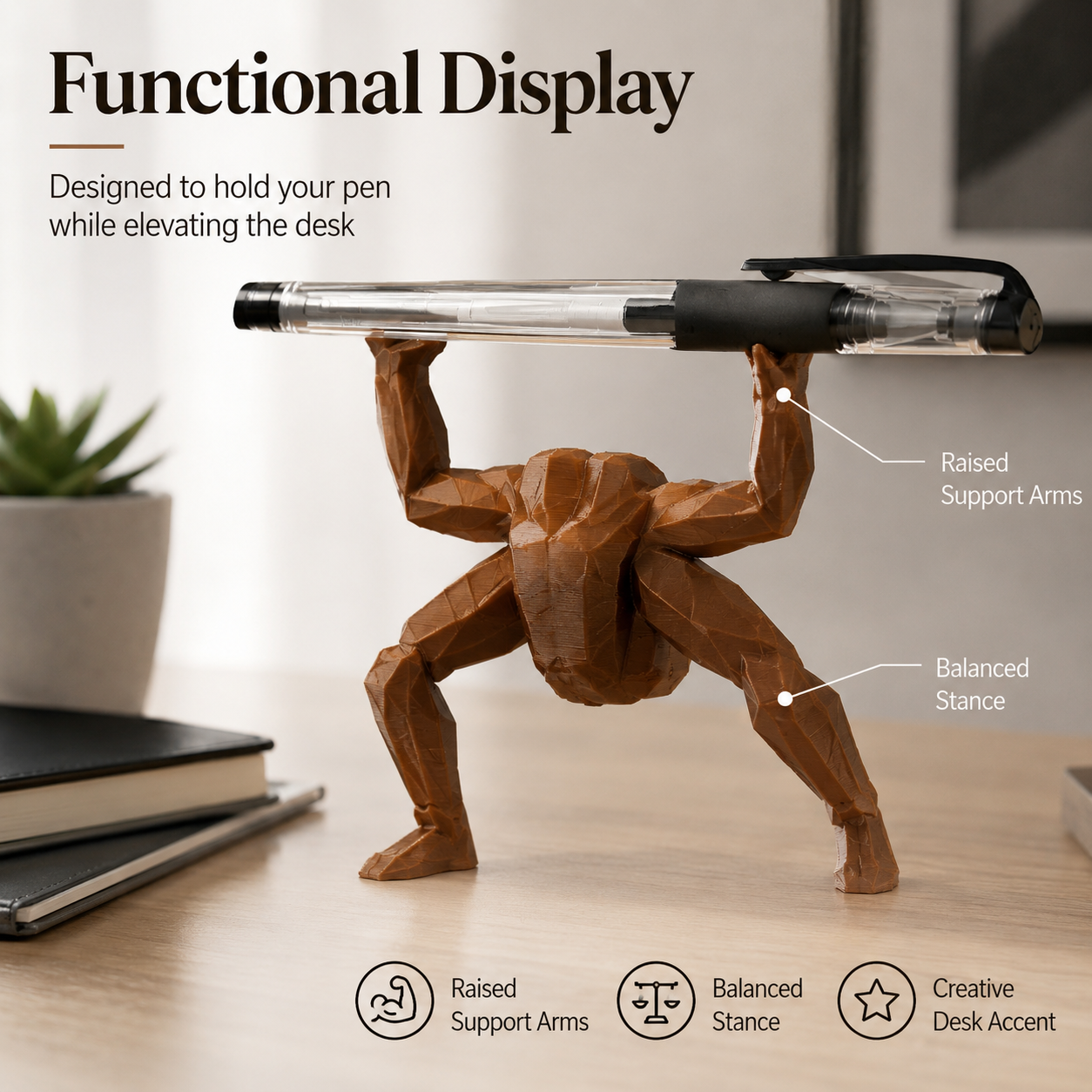 3D-Printed Rocky Pen Holder ✍️