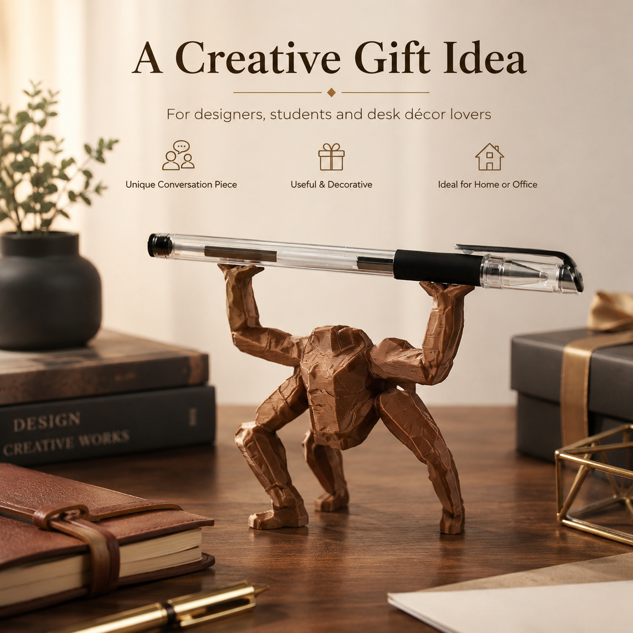 3D-Printed Rocky Pen Holder ✍️