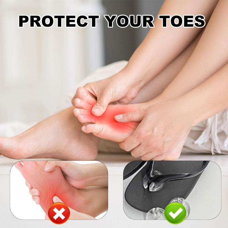 🔥Hot Sale 50% OFF🔥Invisible Anti-Chafing Toe Guards for Sandals | Clear Non-Slip Toe Protectors & Pain Relief Pads