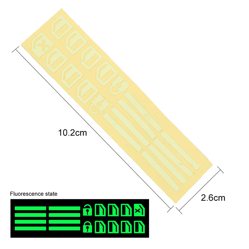 ✨Car Window Lift Switch Luminous Stickers - Colorful Night Glow Warning Button Decal✨