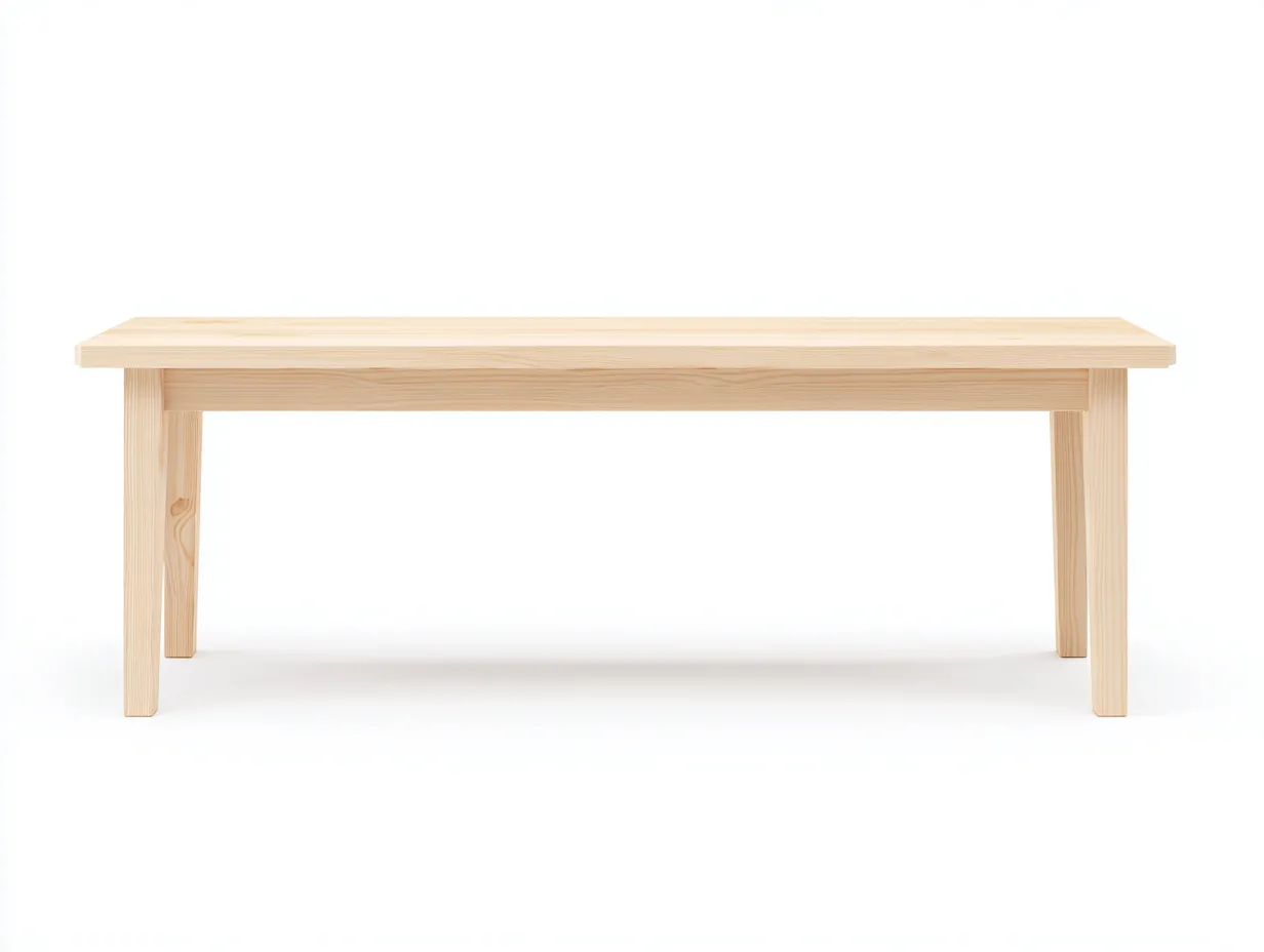 Mesa de madera 180x70x75 cm - natural - rectangular para exterior rústico