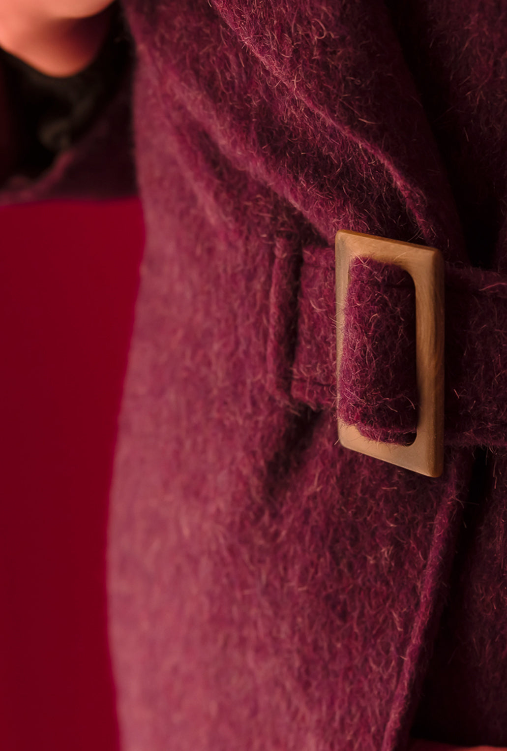 COACH COAT PLUM